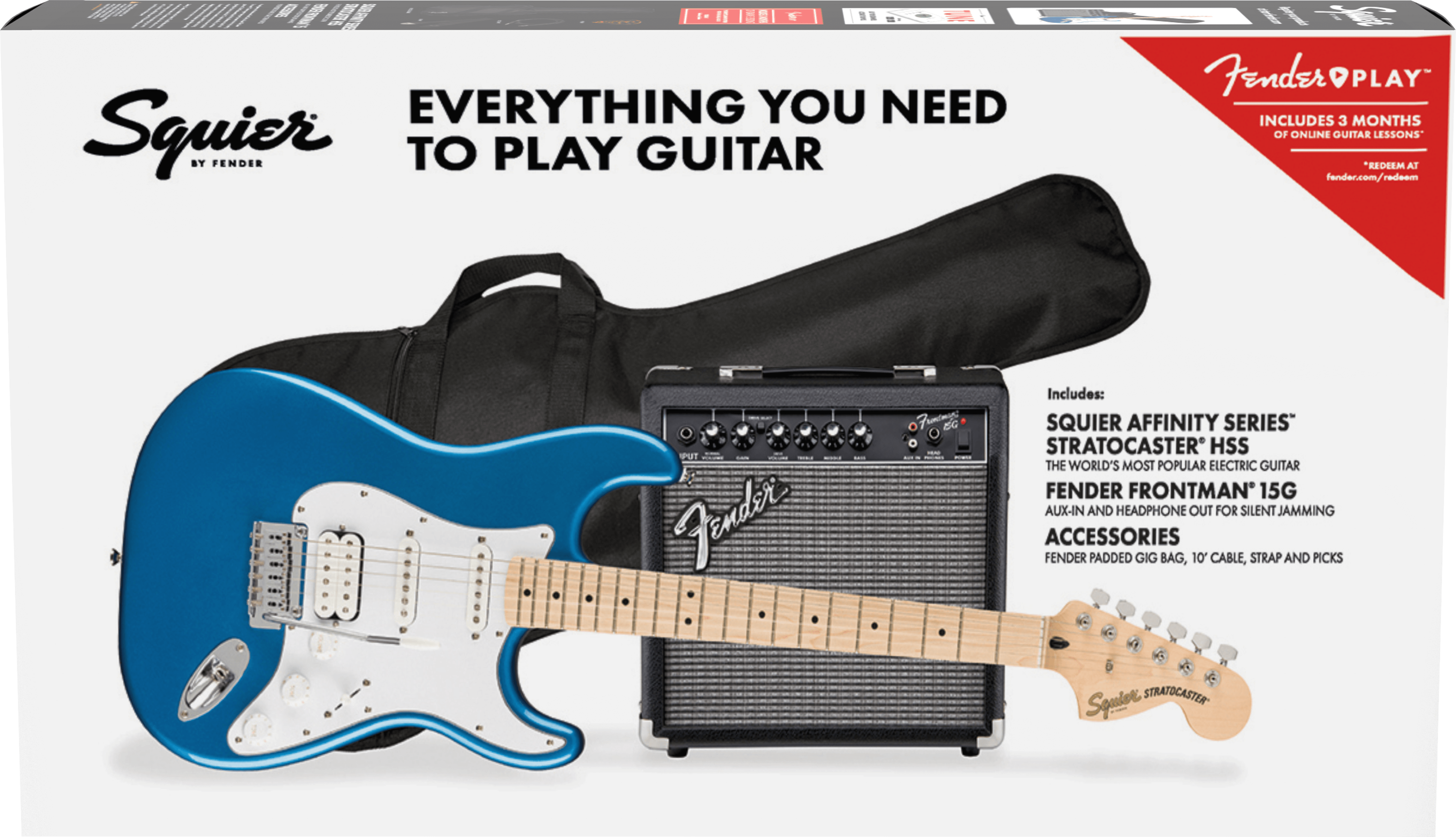 Fender Squier Affinity Series Stratocaster Pack Lake Placid Blue | Obrázok 1 | eplay.sk