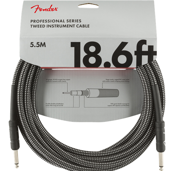 Fender Professional Series Instrument Cable Tweed, 5,5m | Obrázok 1 | eplay.sk